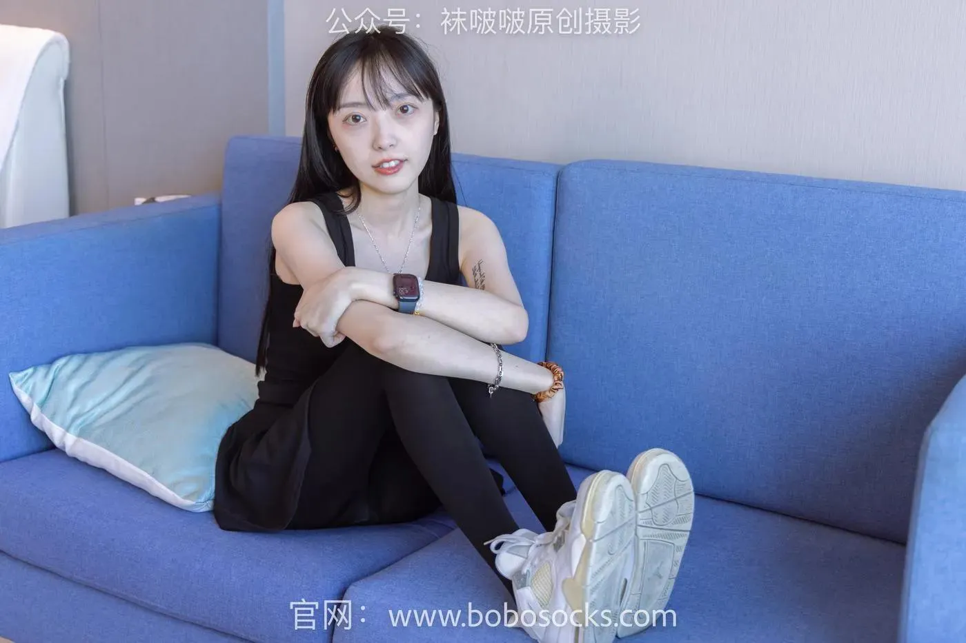 [BoBoSocks袜啵啵]NO.130 稚予-两双穿脏篮球鞋、厚黑丝 [145P]插图9
